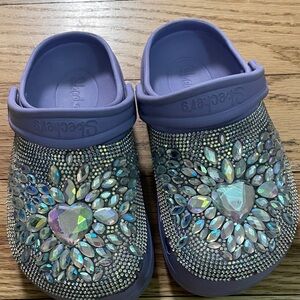 Skechers Kids' Sparkling Jewel Slippers - Lavender